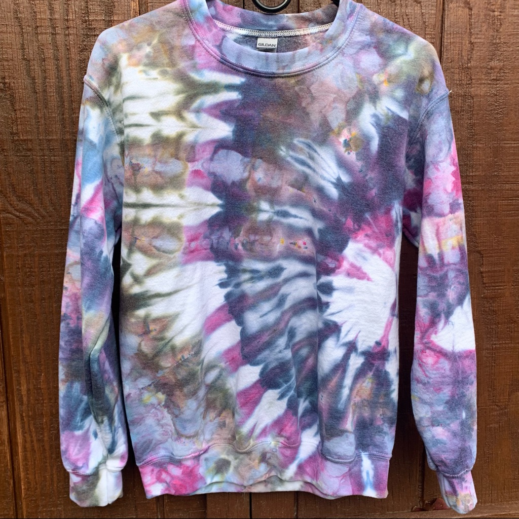 Brand New  Handmade Ice Dye Sweatshirt